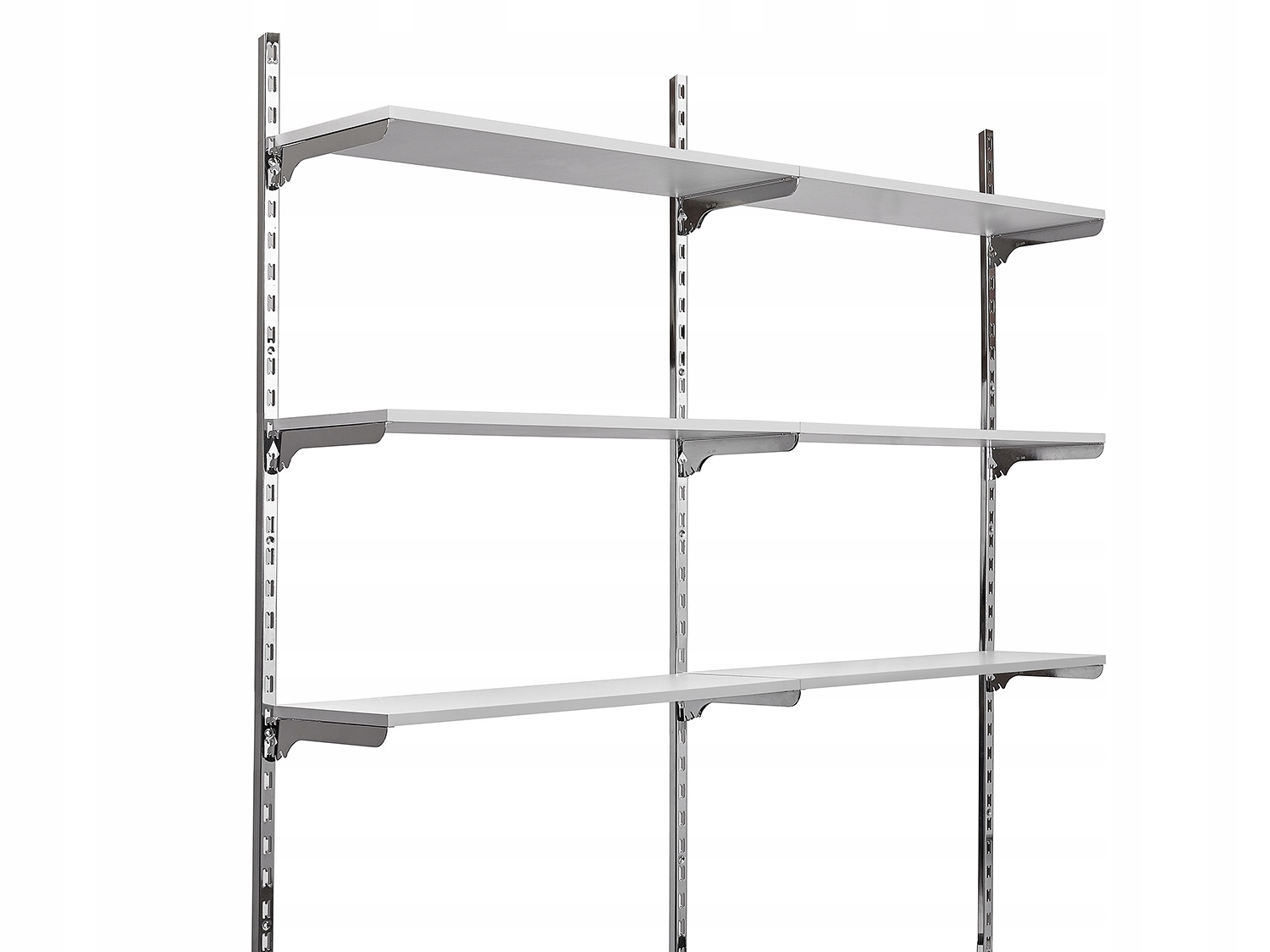 GARDEROBA DWUMODUŁOWA 6 PÓŁKOWA Best-line 200x240 CHROM