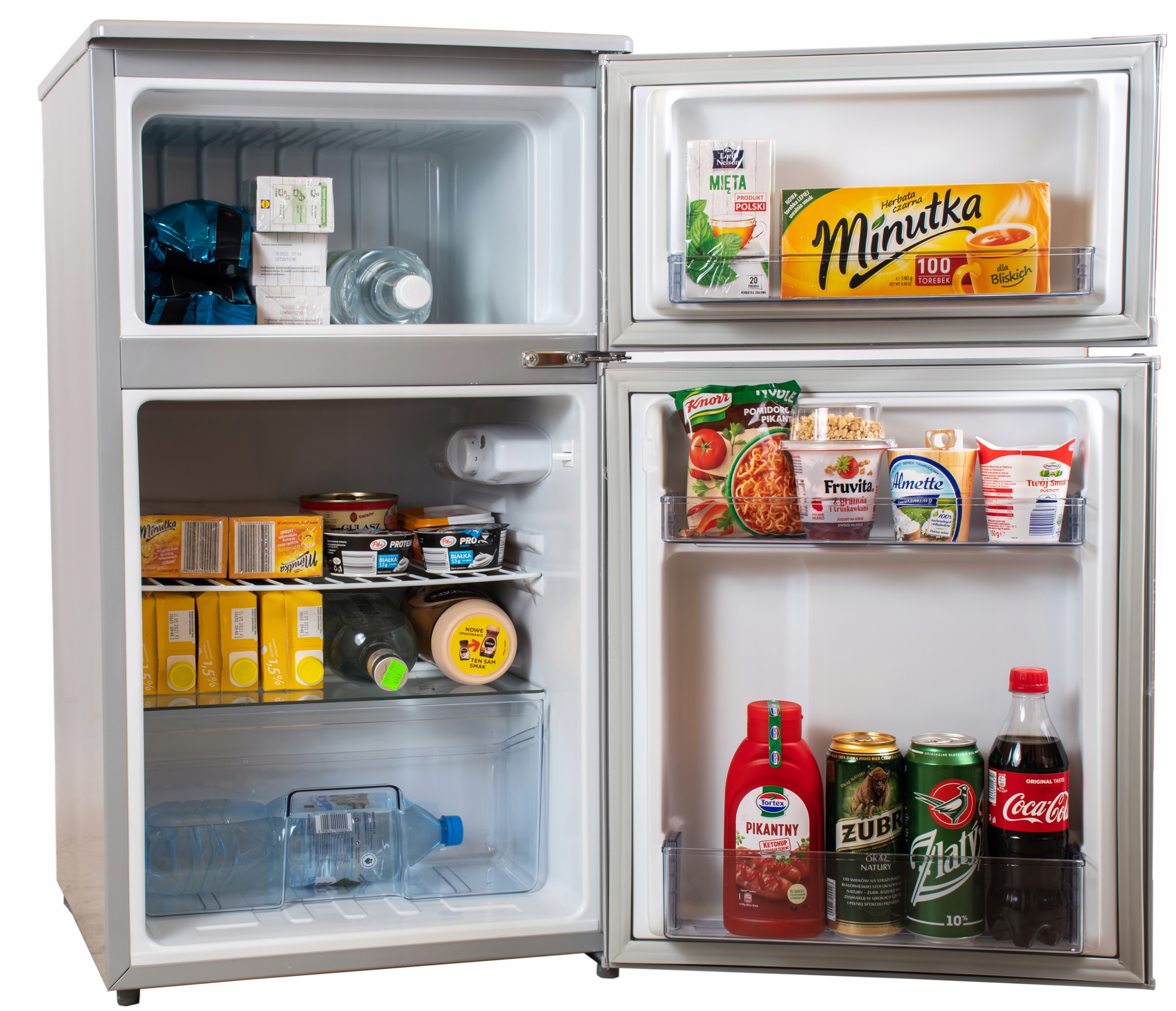 Mała Lodówka Podblatowa Turystyczna Hotelowa 67L 85cm + Zamrażarka 22L