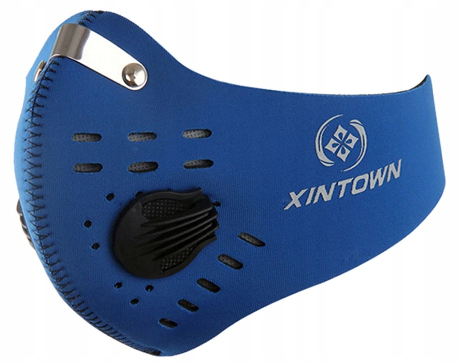 SPORTOWA MASKA ANTYSMOGOWA Z ZAWORAMI I FILTREM