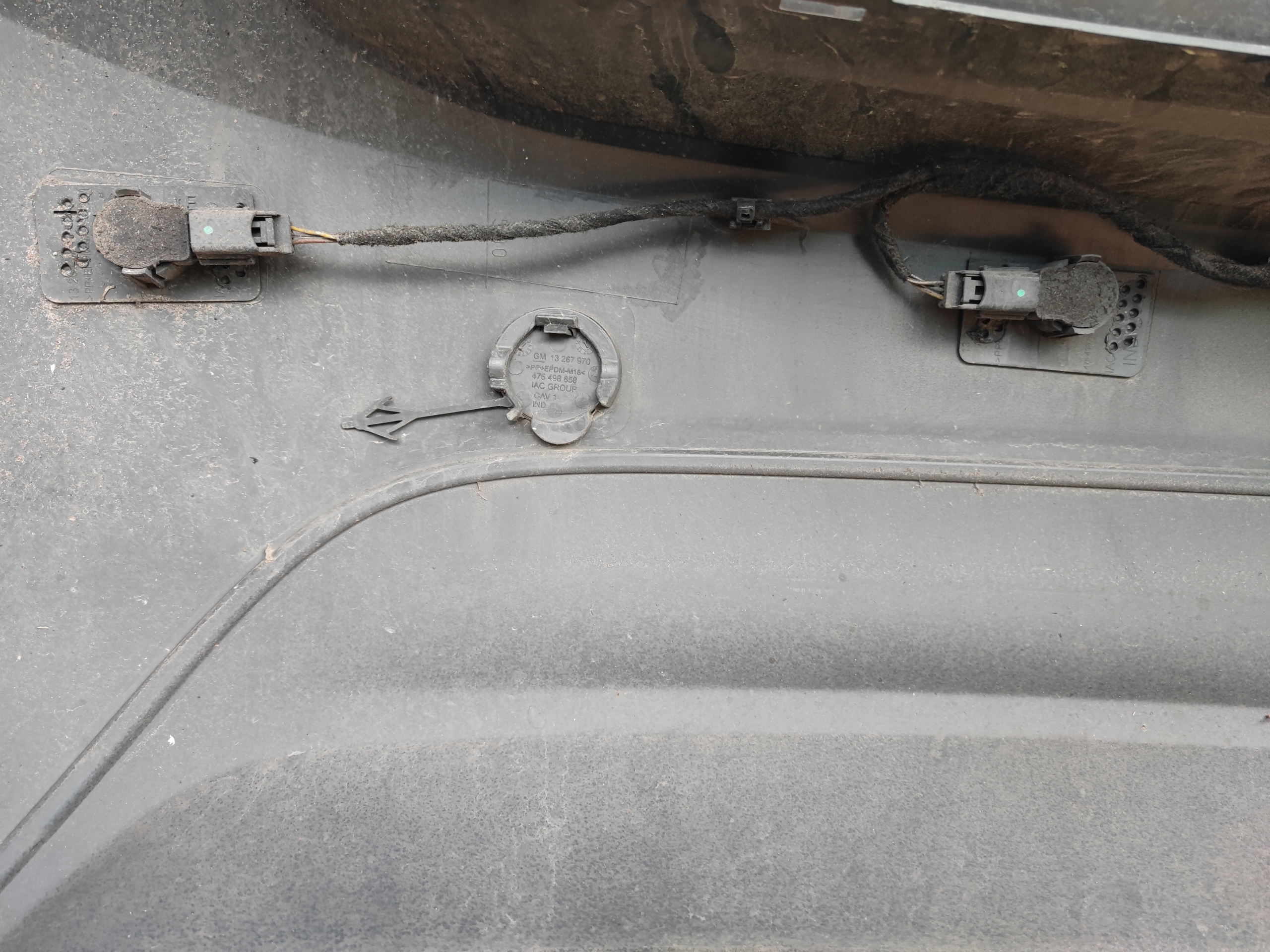 complete bumper rear part PDC OPEL MERIVA B Z179 13267966