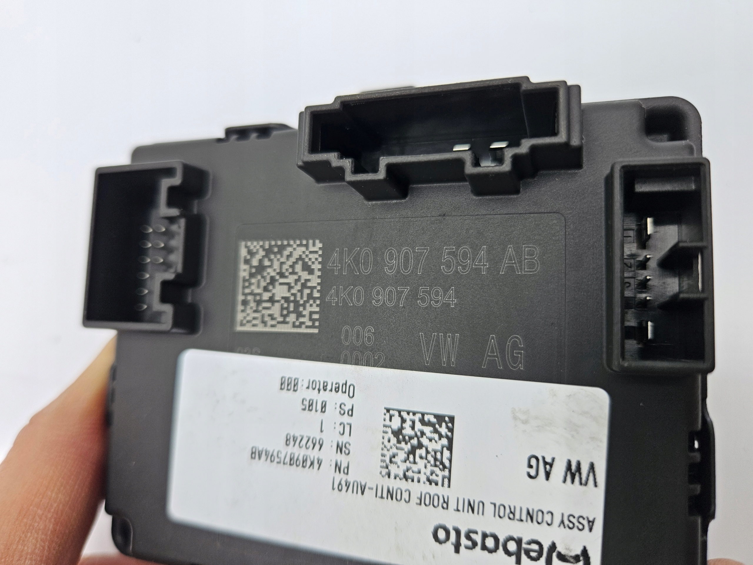 modul Bedienteil Schiebedach AUDI A4 B9 8W 4K0907594AB