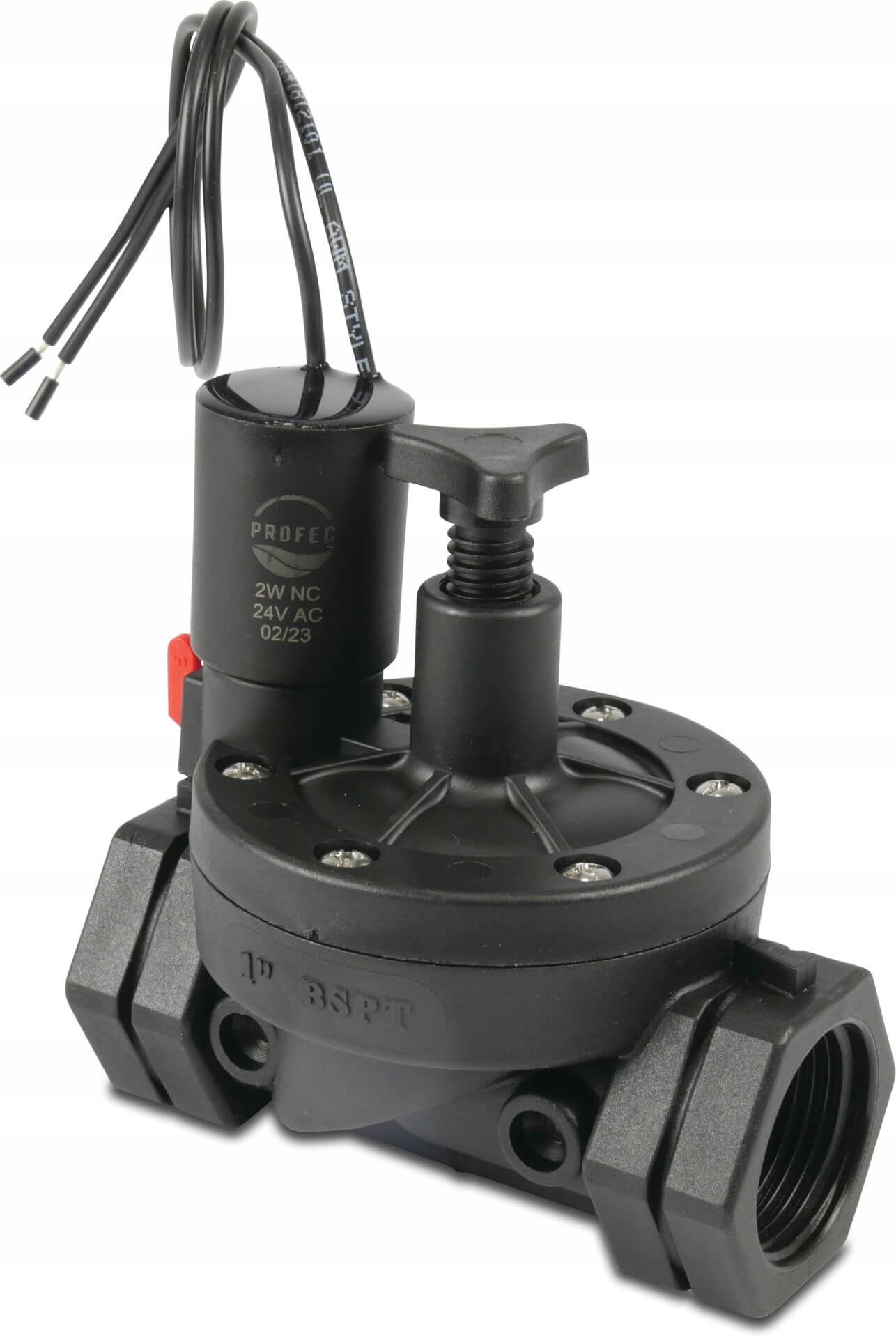 Profec Elektromagnetický ventil 3/4" Gw 10bar 24VAC černý typ 2-cestný Nc