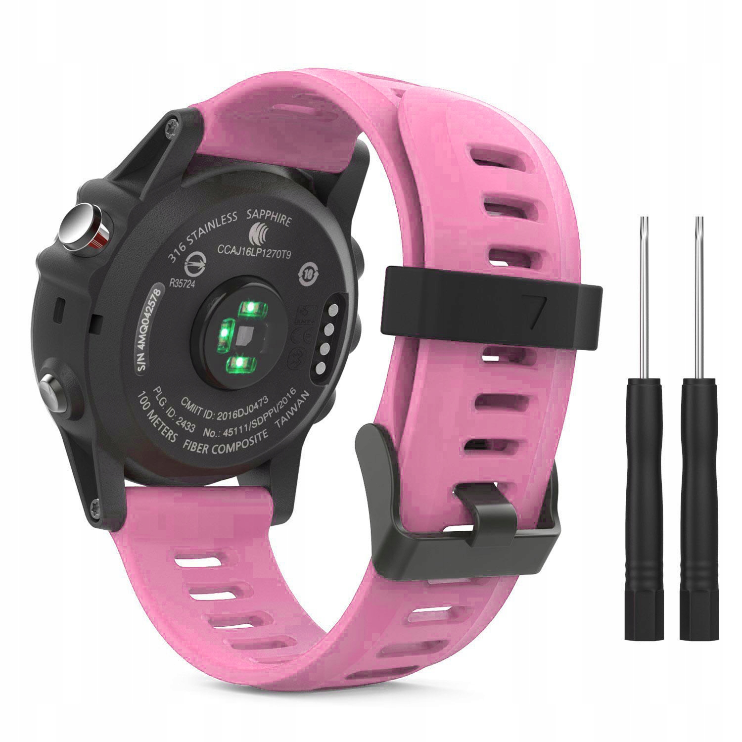 Różowy Pasek Garmin Fenix 5X Plus (szerokość 26mm)