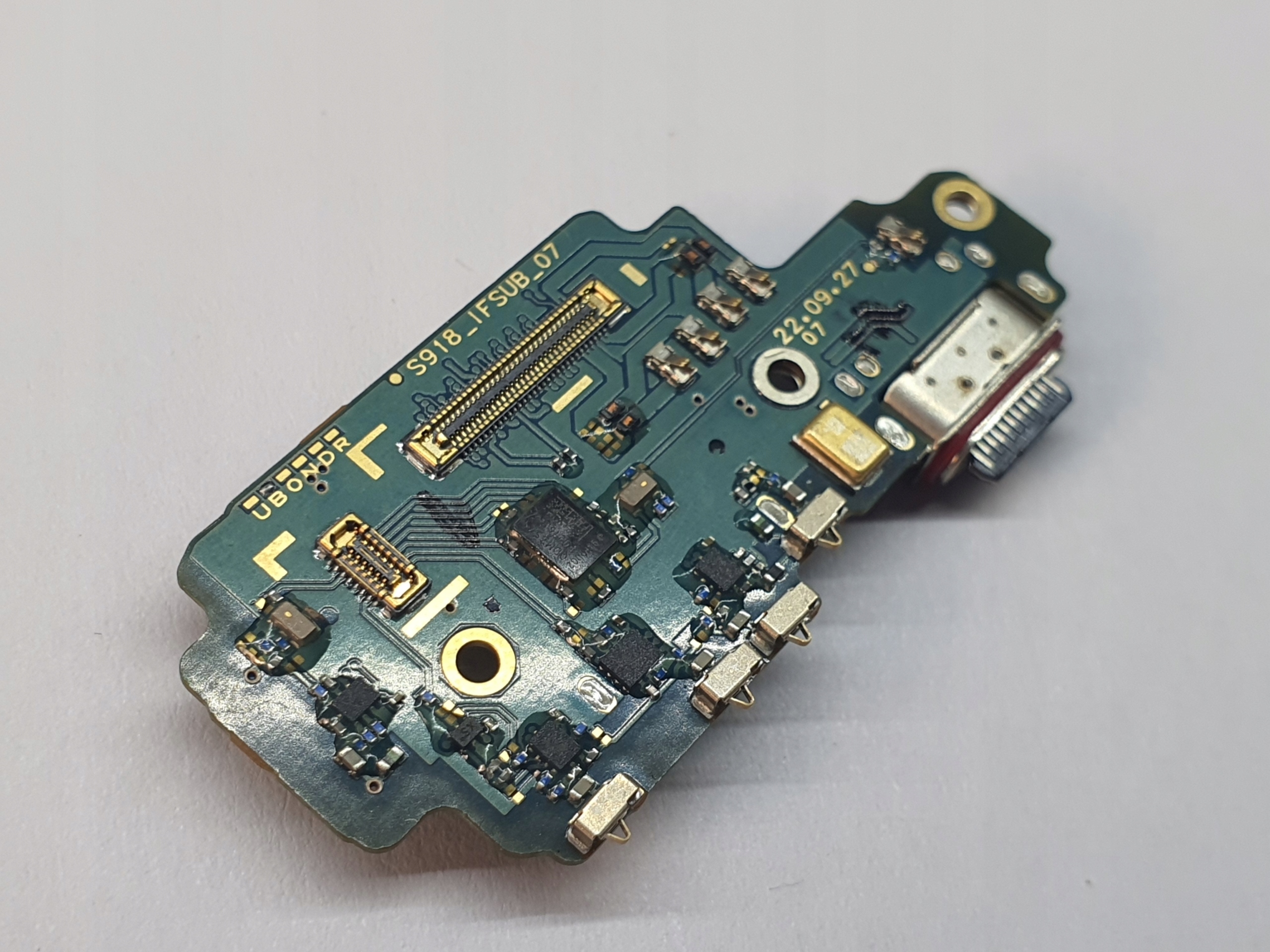 Płytka Złącze Gniazdo Port Usb Sim Mikrofon Samsung S23 Ultra SM-G918B