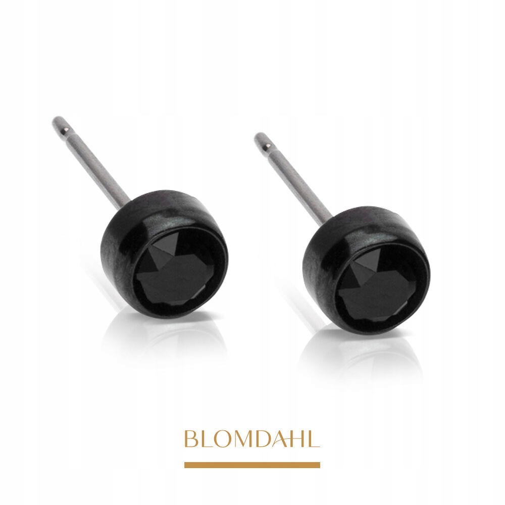 Blomdahl Náušnice Black 5 mm