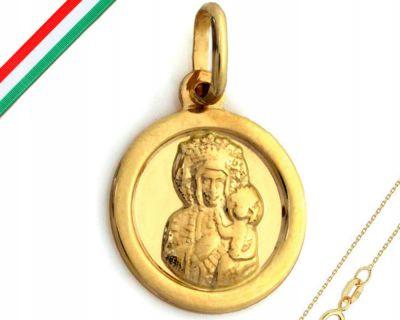 Zlatý komplet 585 kulatý medailonek s řetízkem křest svaté přijímání památka