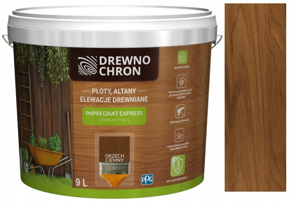 DREWNOCHRON IMPREGNAT EXPRESS ORZECH CIEMNY 9L