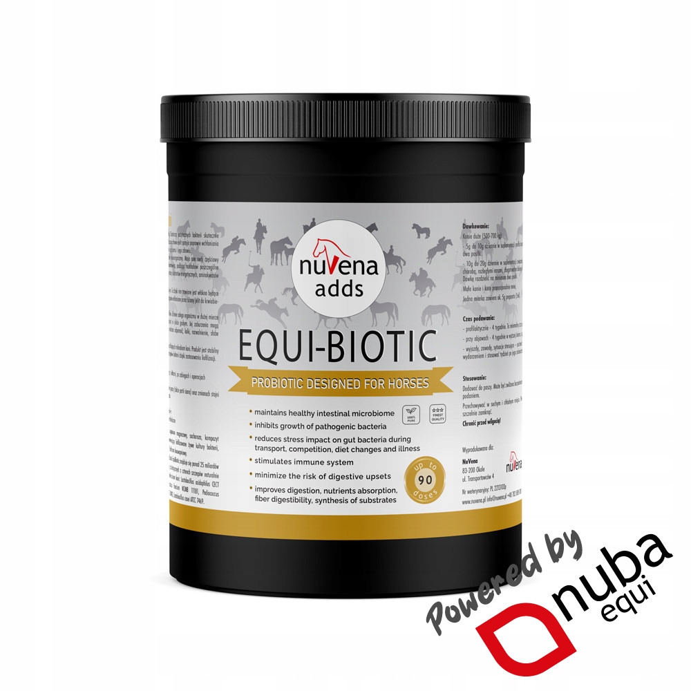 NuVena Equi-Biotic 900g Probiotyk dla koni (0,9 kg) (Nuba Equi)