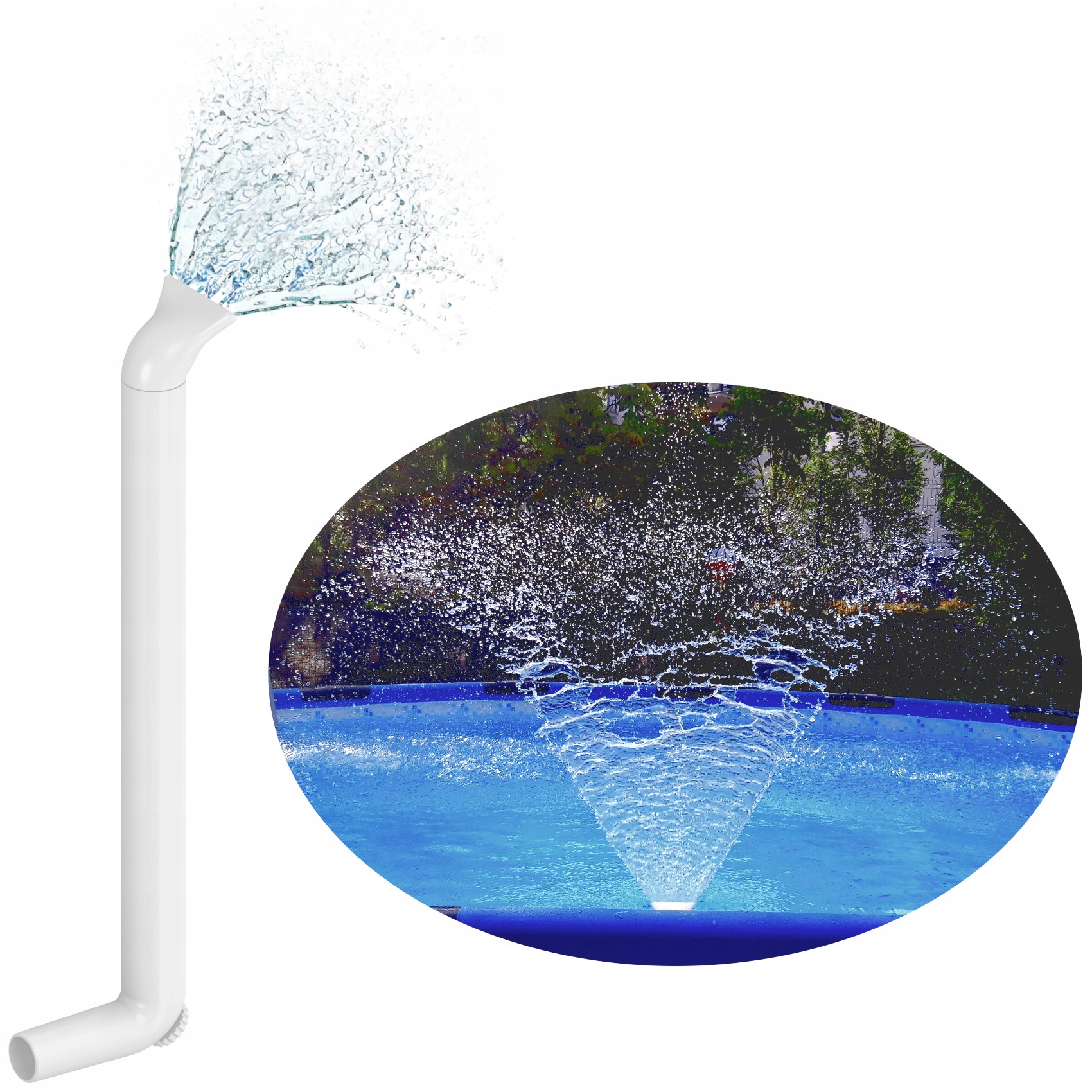 Fontanna do basenów ogrodowych Natrysk wodny Basenu Bestway Intex 37cm