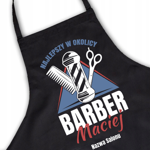 Zástěra pro Barbera do obývacího pokoje Vlastní vzor Kreator