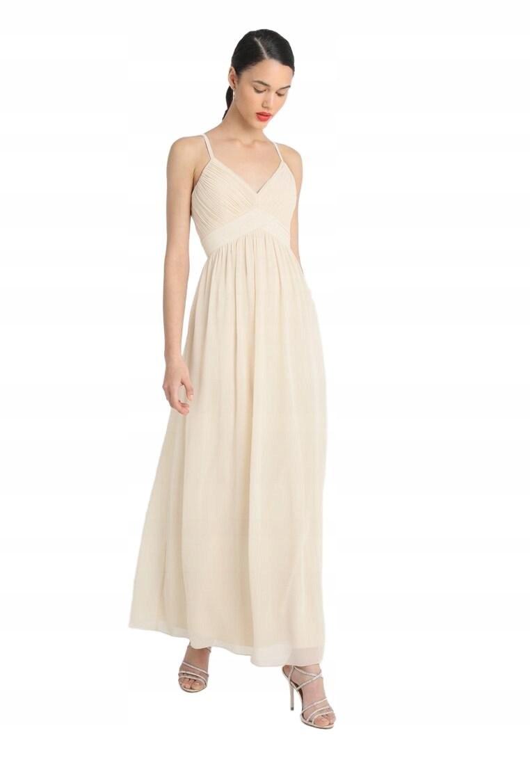 Little Mistress Šaty Maxi Béžové S Ramínky 36/S Šm 36