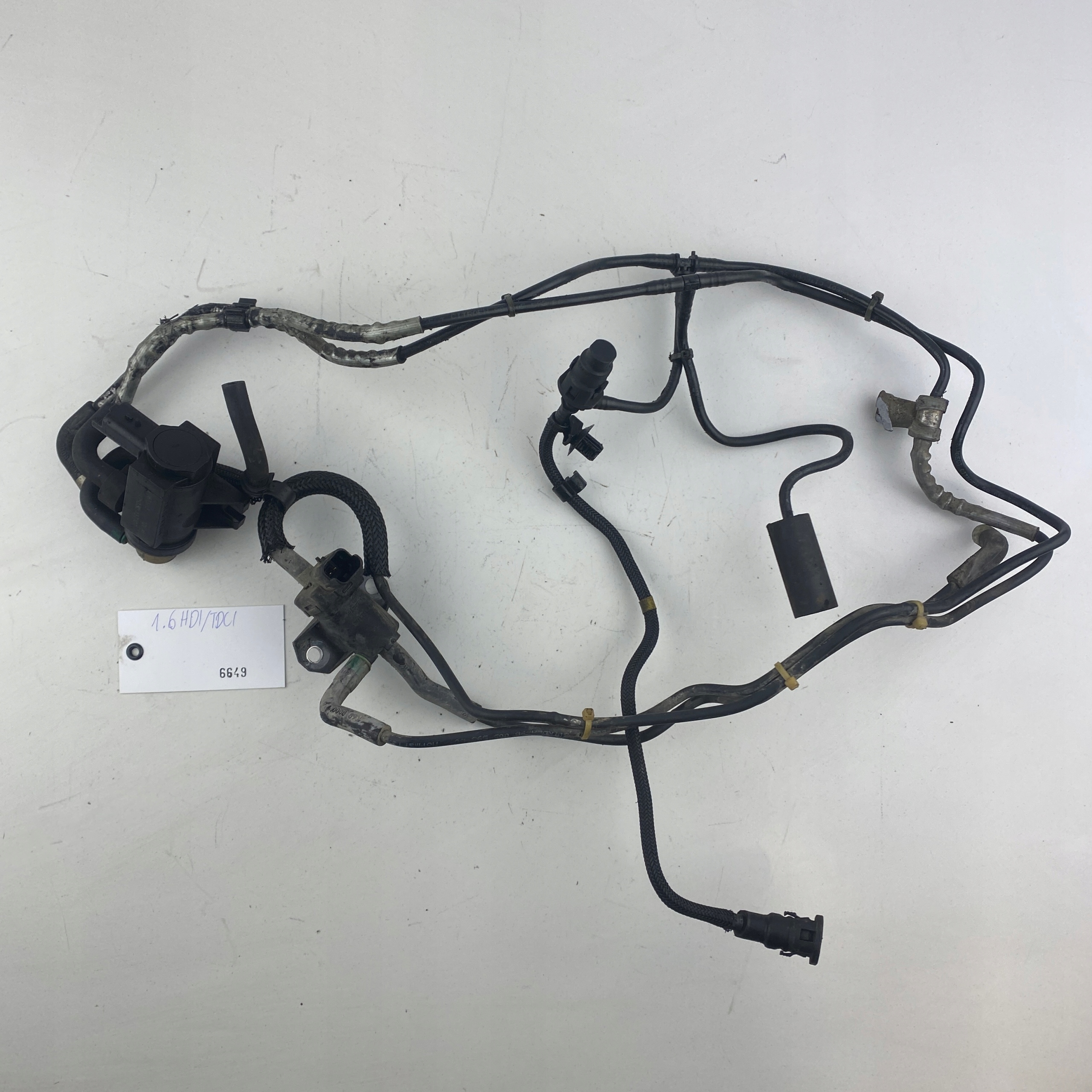 PRZEWODY PODCIŚNIENIA + ZAWÓR CITROEN PEUGEOT FORD 1.6 TDCI HDI