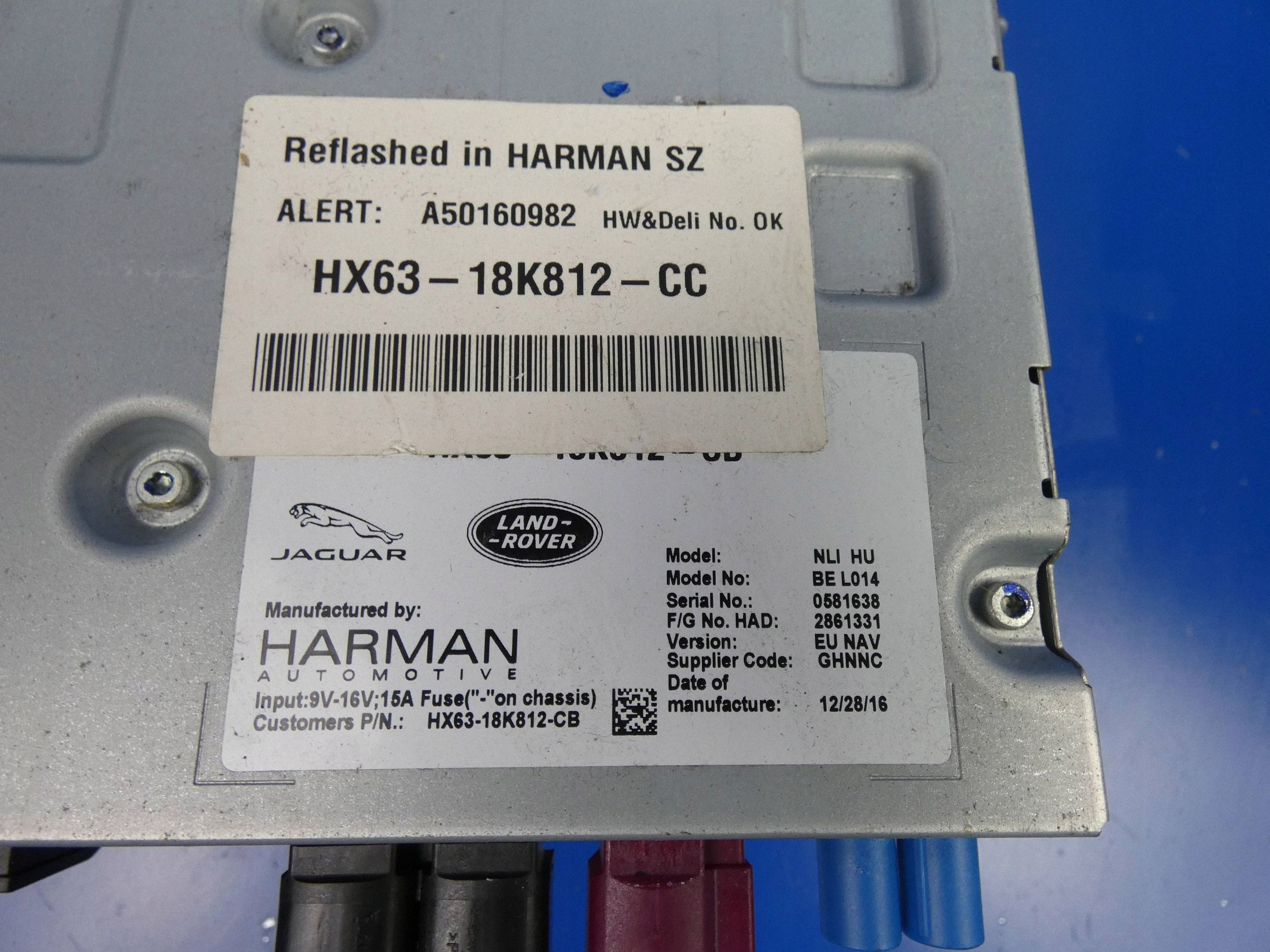 Stacja multimedialna Jaguar XF X260 HX6318K812CC