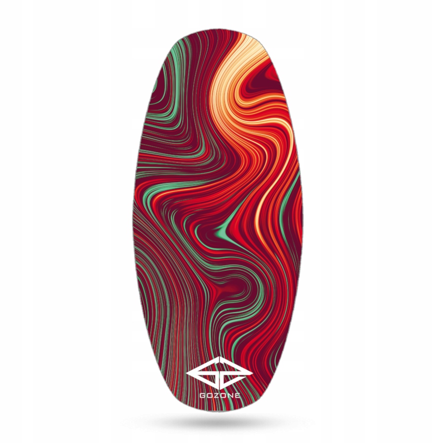 Skimboard GoZone Tropic Červená Hpl [Velikost Standard 102 x 45 cm]