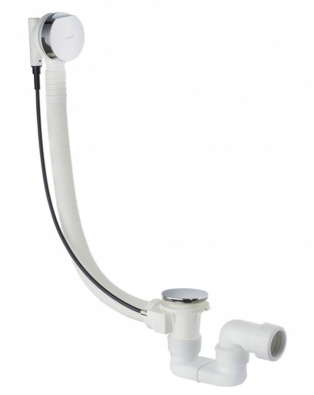 Rotex Odtoková a prepadová súprava do vane, s bovdenom, chróm (2140805-00)