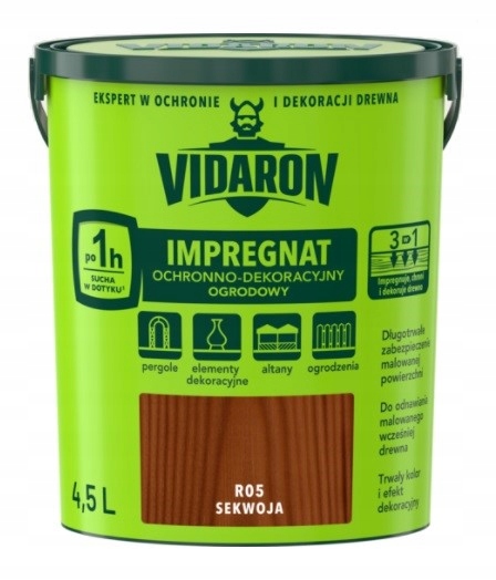 Vidaron impregnat ogrodniczy 4,5 L Sekwoja