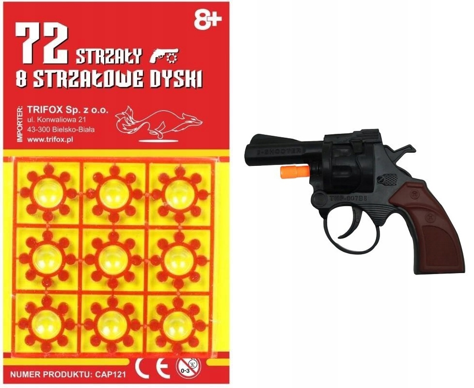 

Pistolet Na Kapiszony 11cm 72 Spłonki