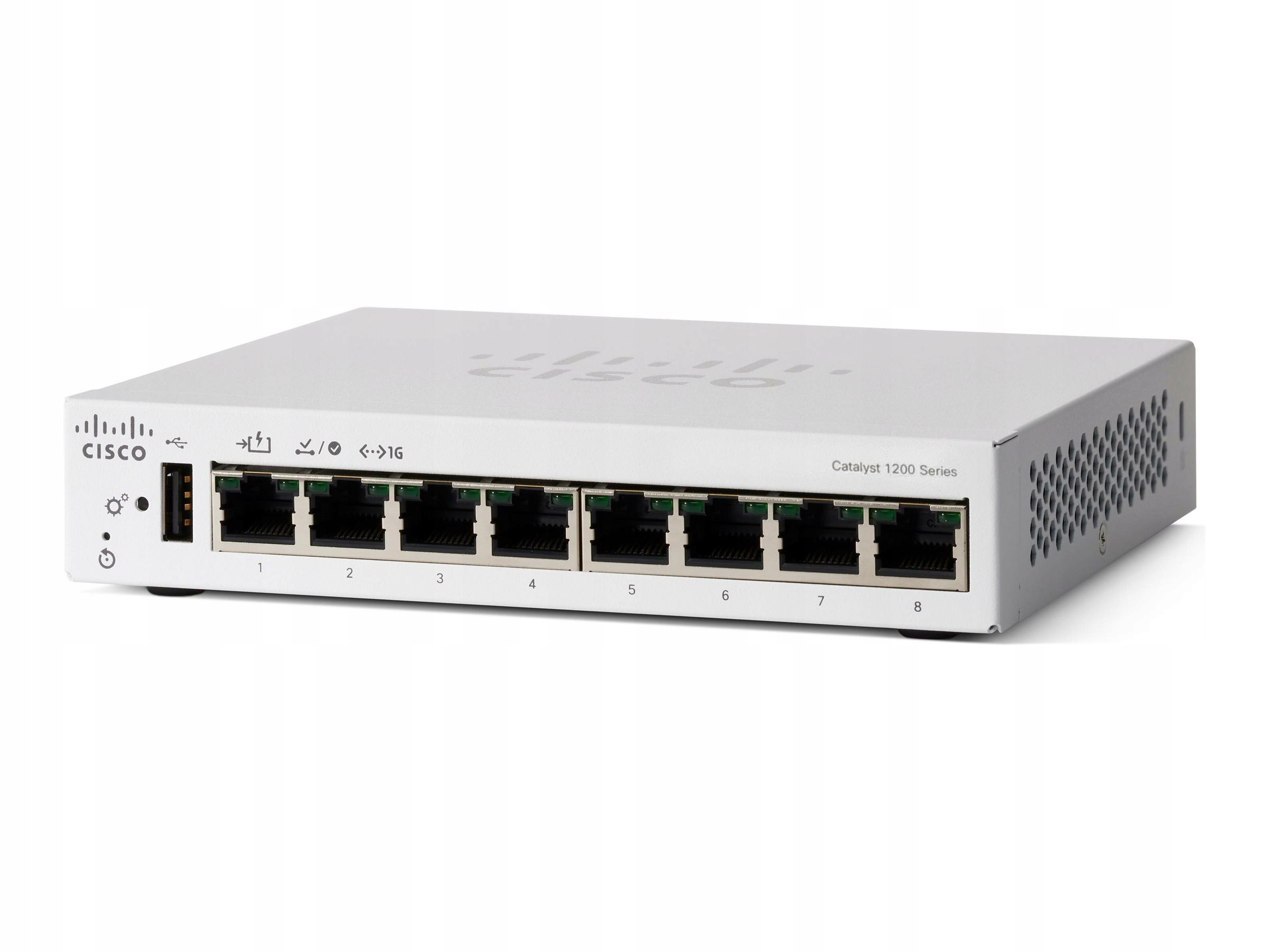 Cisco Catalyst 1200 8-portový Gigabitový Desktopový Switch