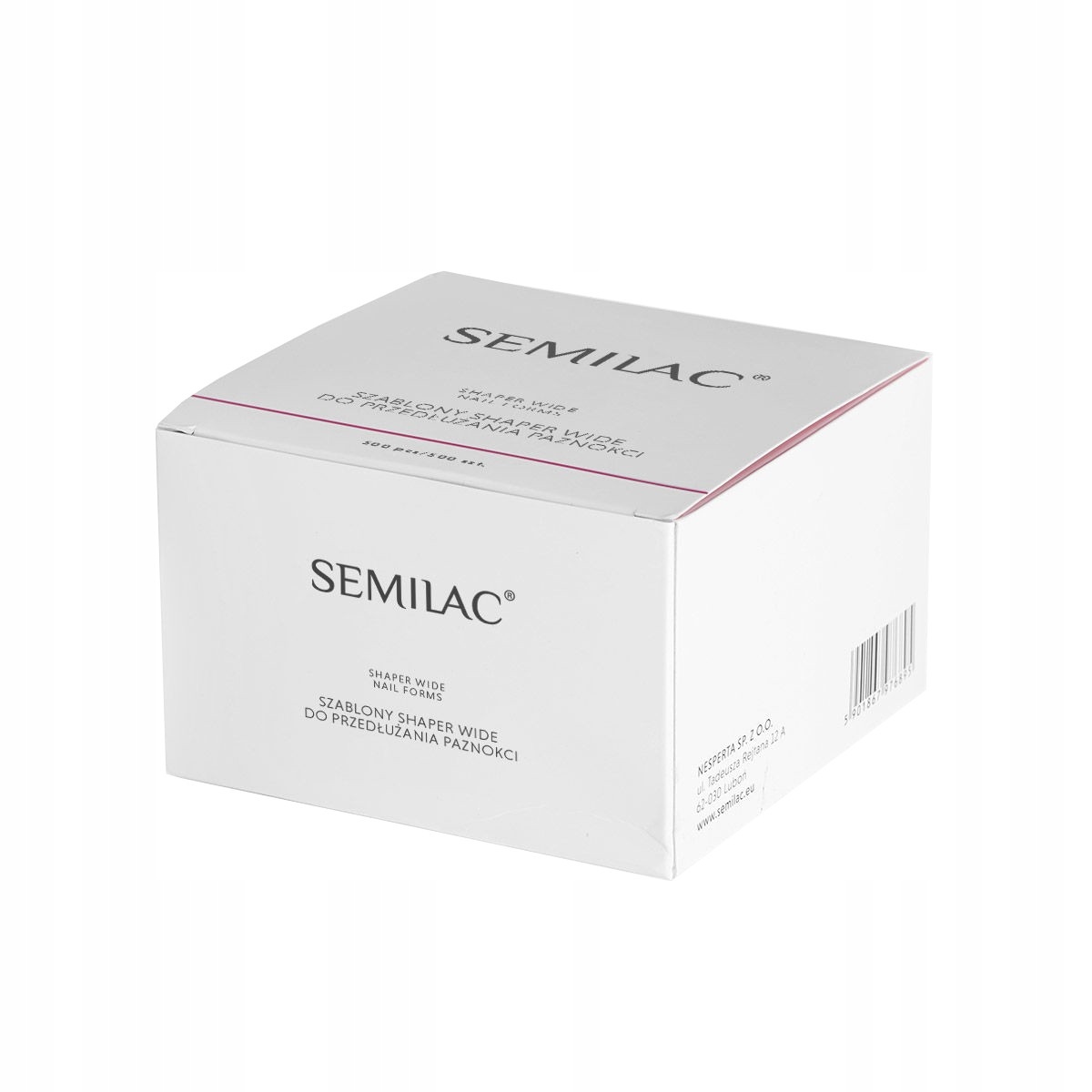 Semilac Hardi Shaper Šablony pro prodlužování nehtů Wide 1 balení 500 ks