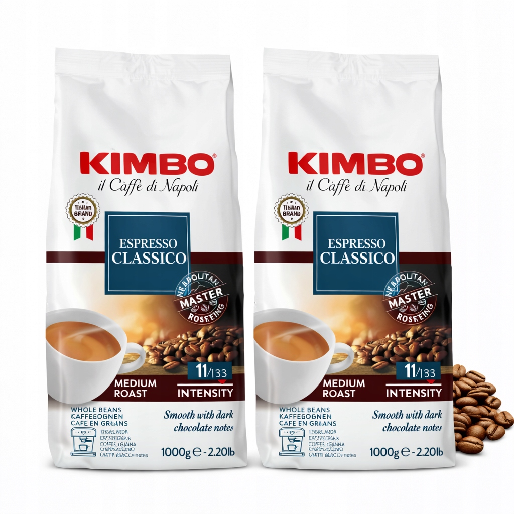 Levně Káva zrnková 1 kg Kimbo Espresso Classico 1000 g do kávovaru