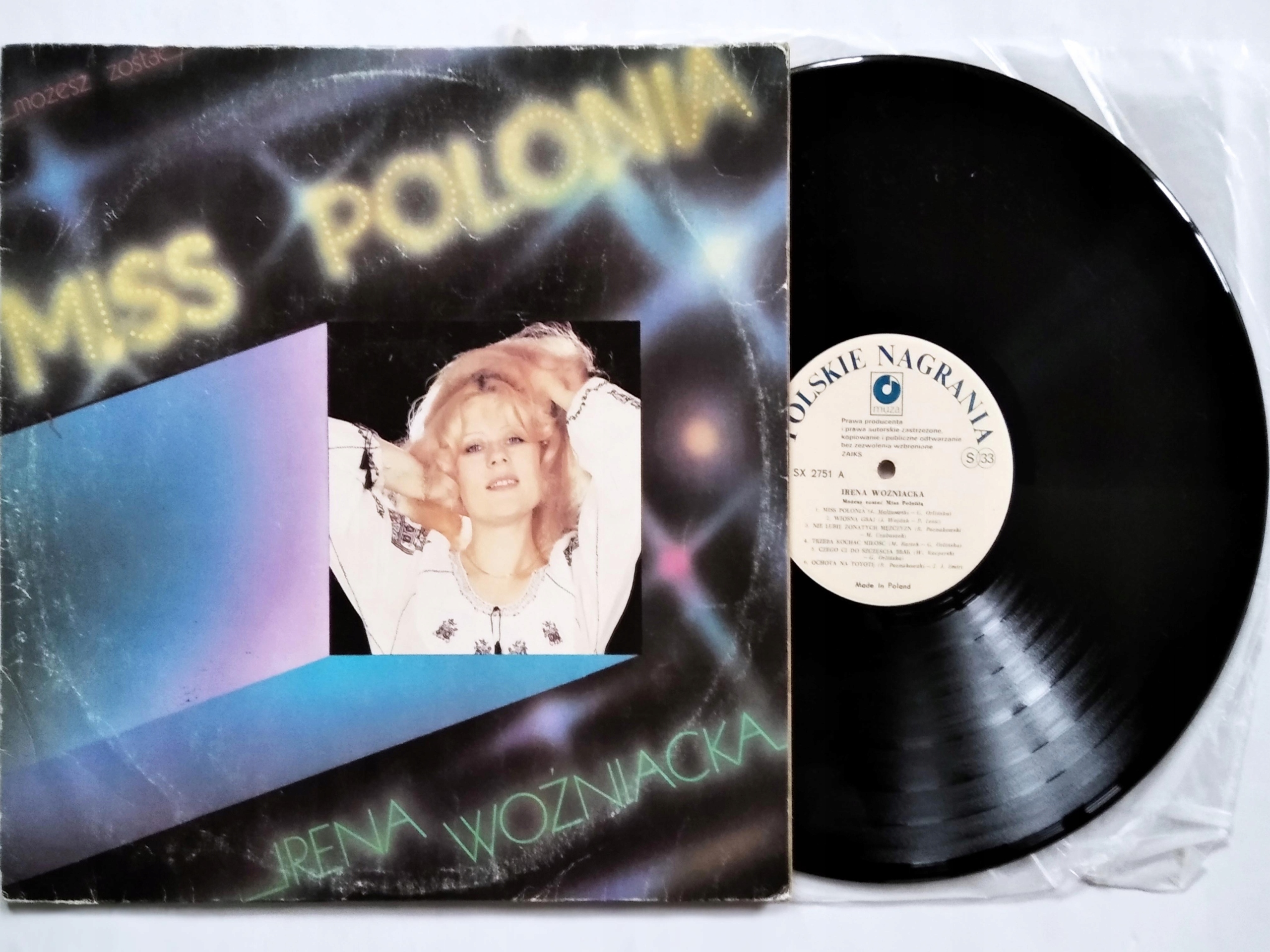 Lp: Irena Woźniacka Miss Polonia 1989 Vg/ex