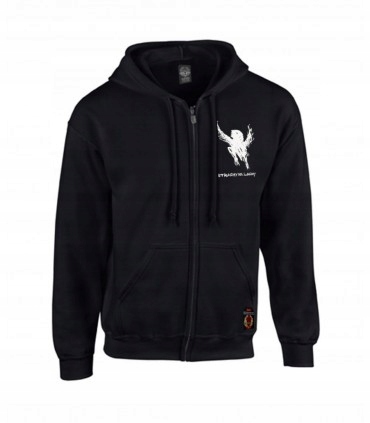 Rozepínací mikina s kapucí Strachy na lachy Pila tango černá (preorder)