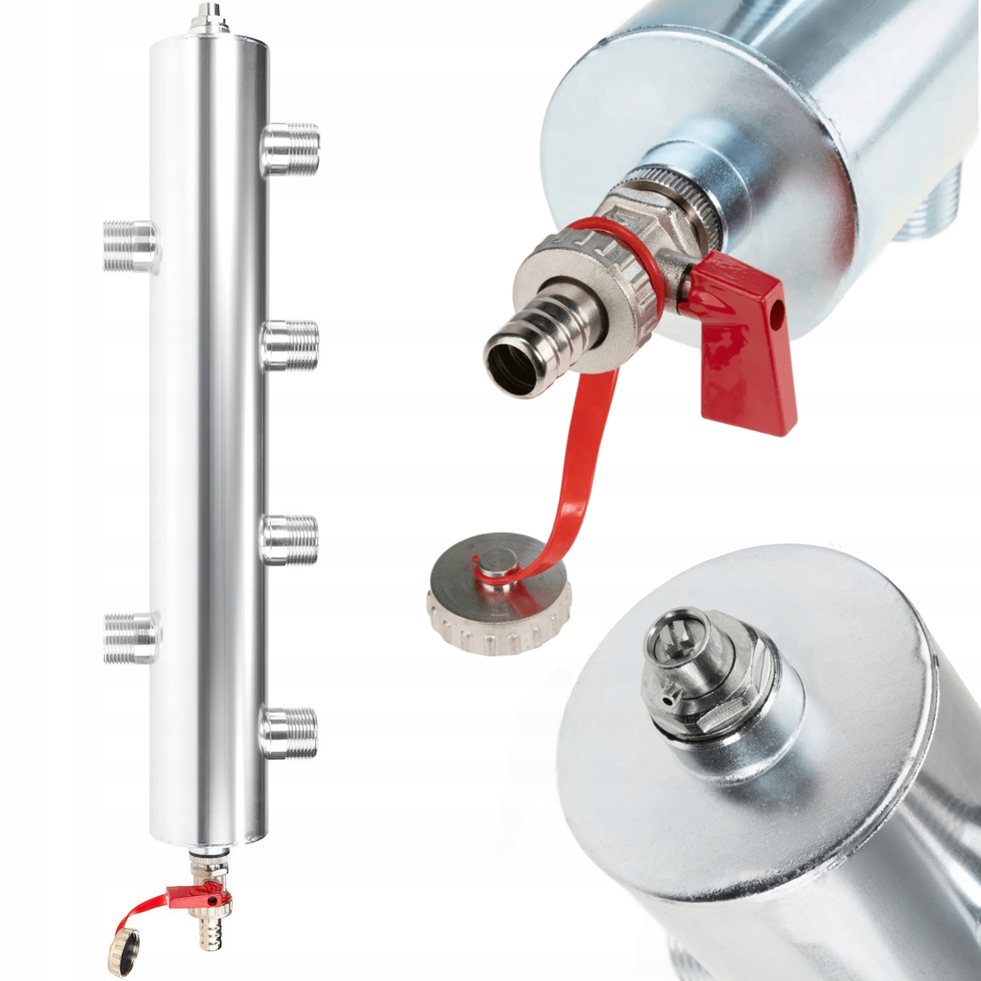 Rozdělovač S Hydraulickou Spojkou Pro 2 Topné Okruhy 70 KWh Afriso