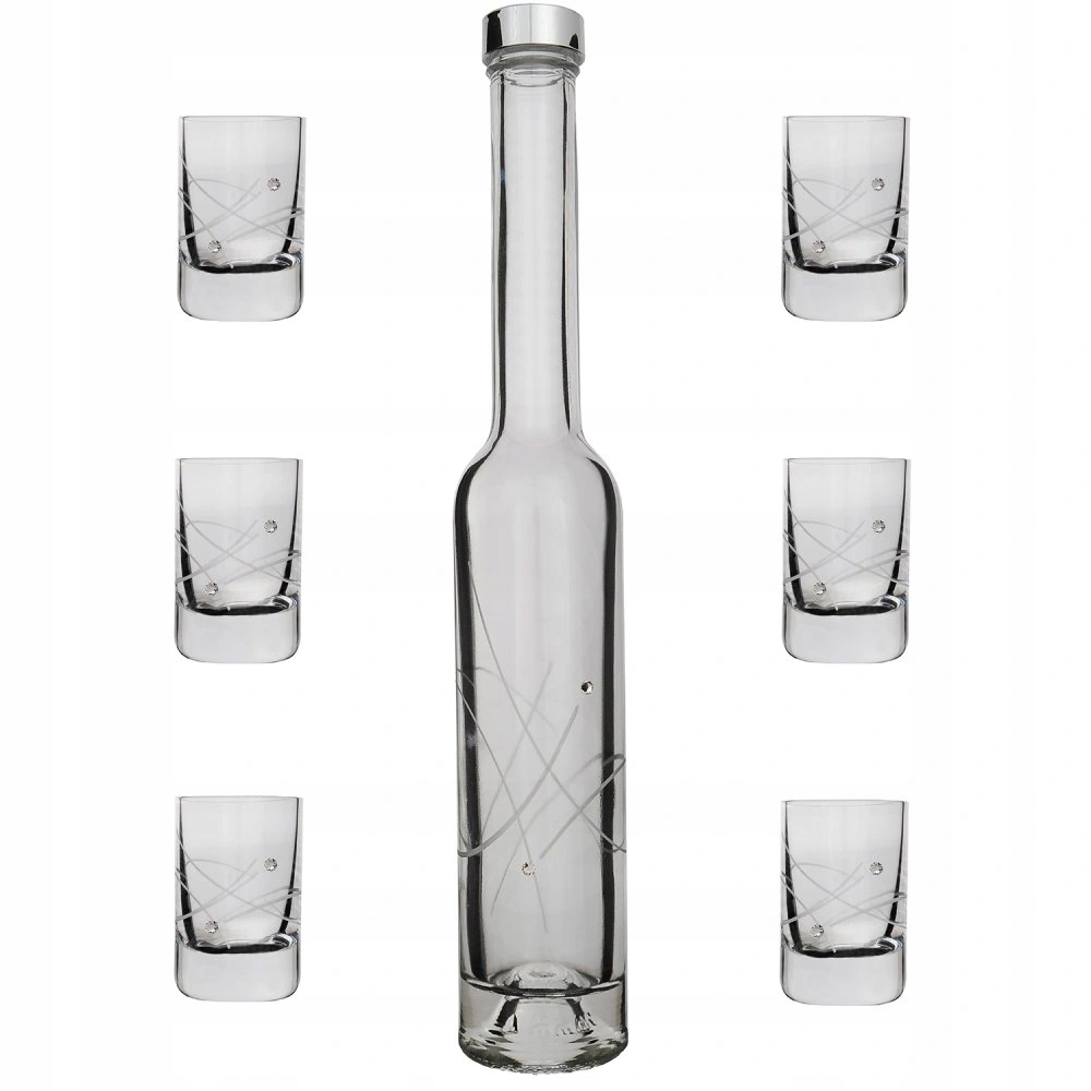 Sada šesti odlivek 30ml a lahve s krystaly Preciosa Celebration