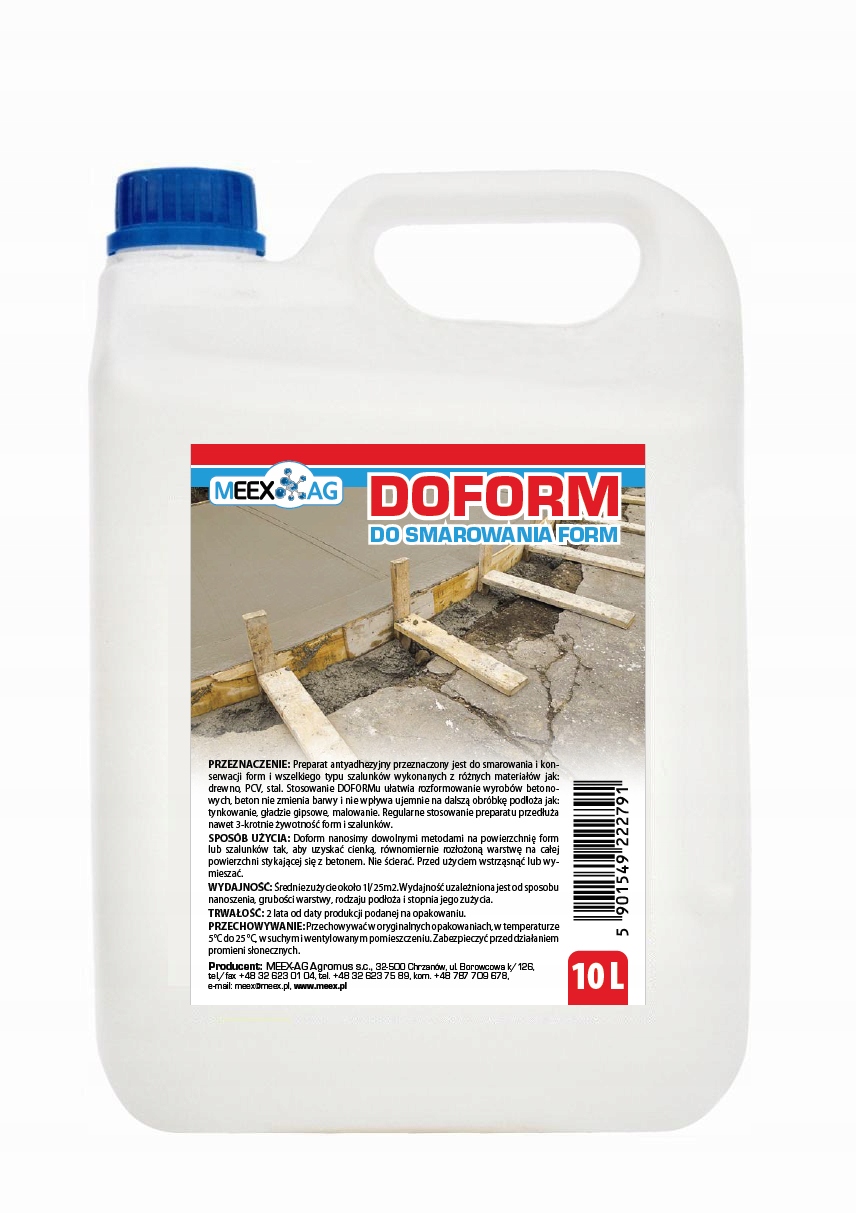 Meex Doform płyn preparat środek antyadhezyjny 10L