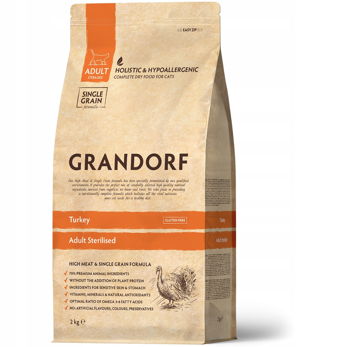 Grandorf Cat Turkey Sterilised 2kg