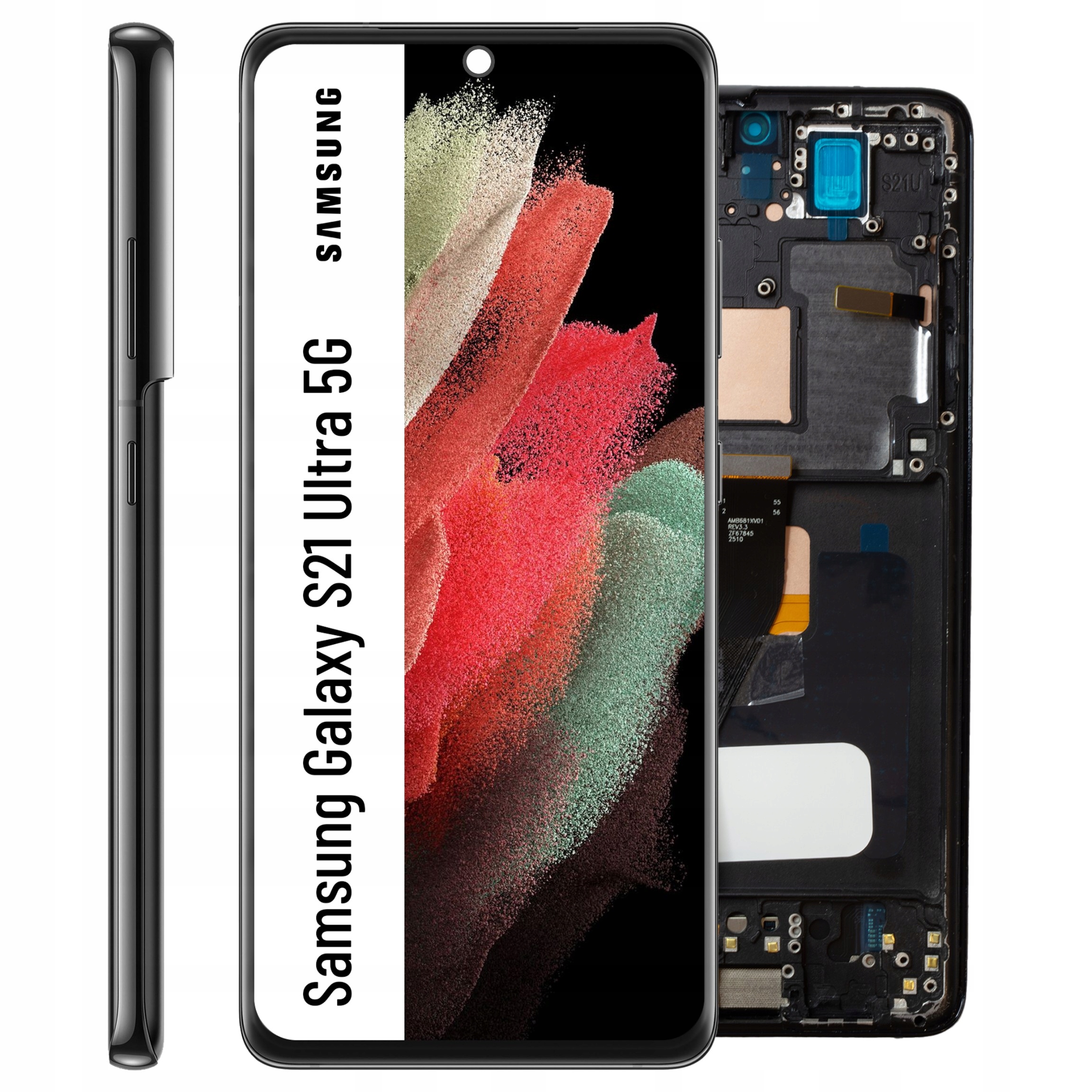 SM-G998U LCD pro Samsung S21 Ultra Service Pack Rámeček Oled Big Size matice