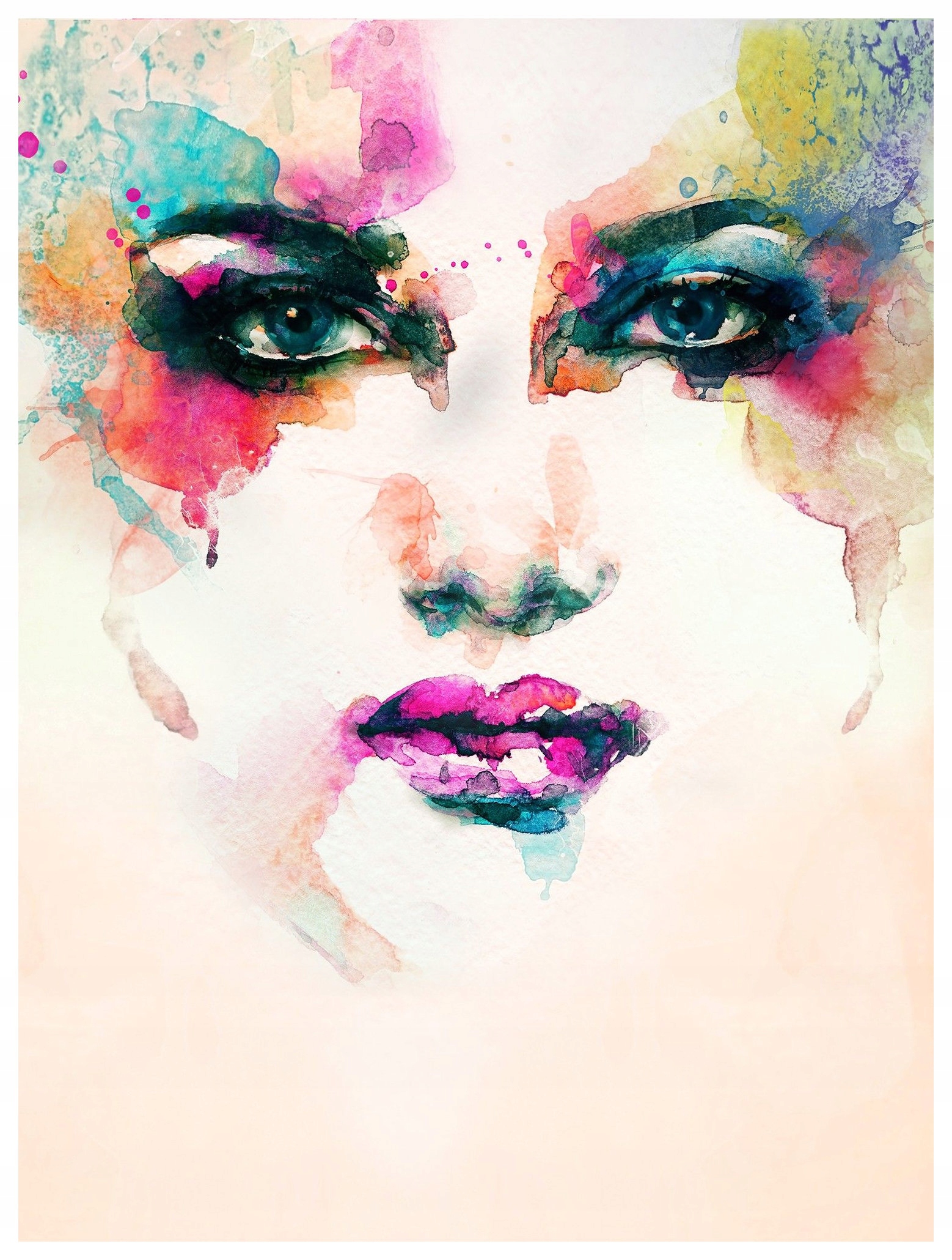 Fototapeta Portrét ženy Boho Abstrakce do obývacího pokoje 206x275 lepidlo