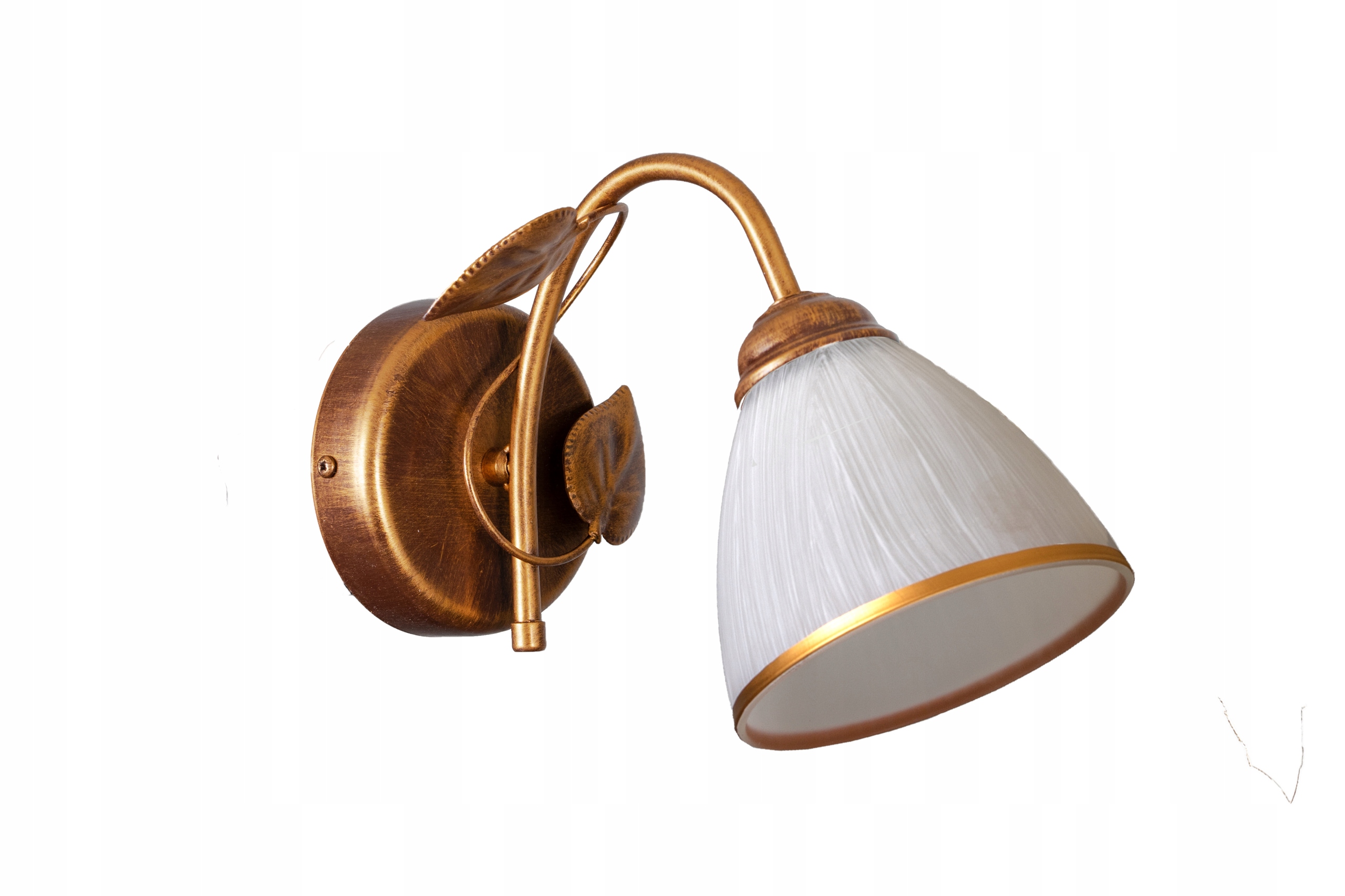 Kinkiet Duży Liść Rdza