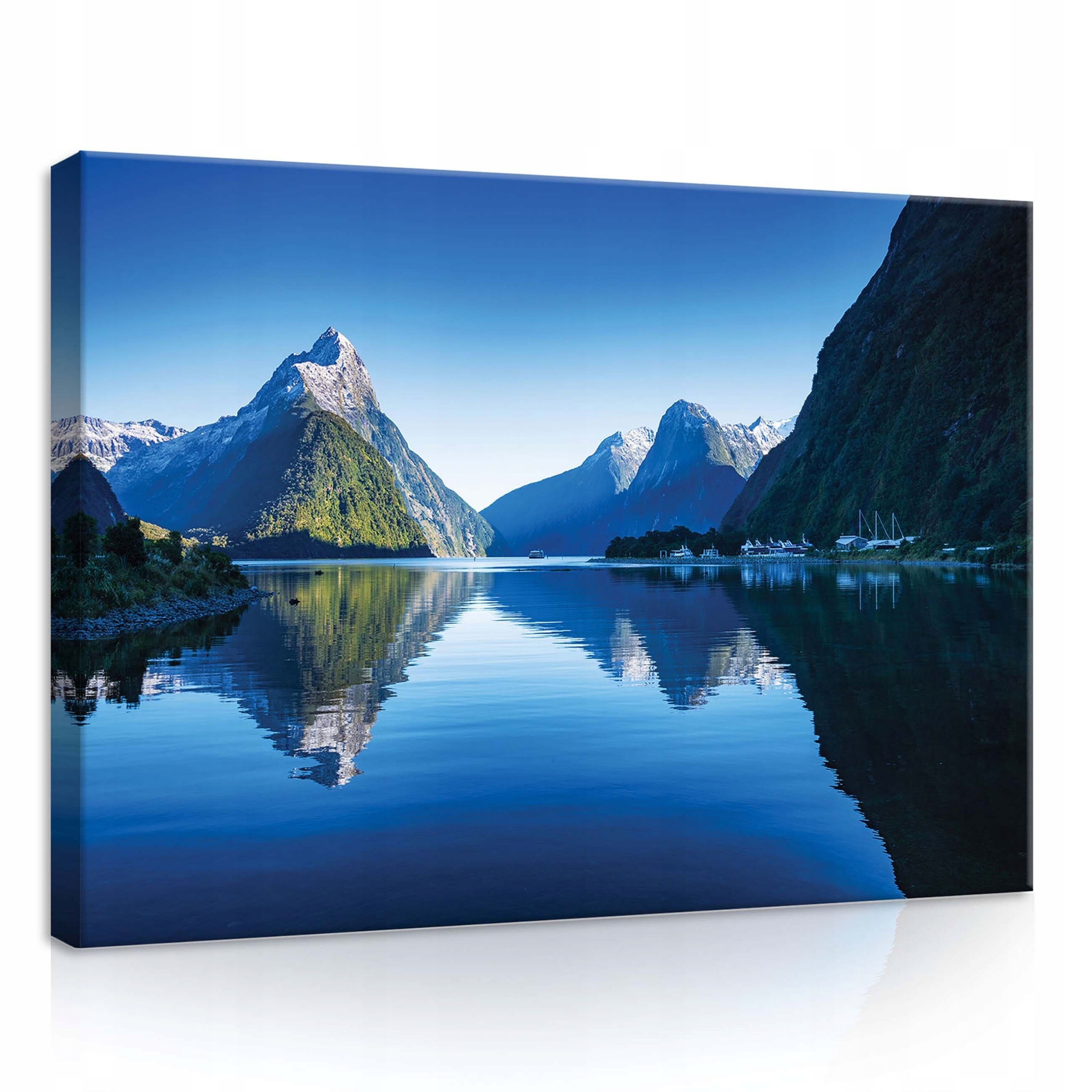 Obraz 70x50 Milford Sound Nový Zéland hory jezero panorama klid příroda
