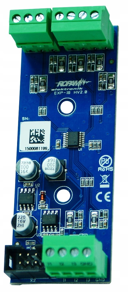 EXP-I8 EKSPANDER MODUŁ ROZSZERZEŃ 8 WEJŚĆ 8 LINII PRZEWODOWYCH NEOGSM ROPAM EAN (GTIN) 4050411400315