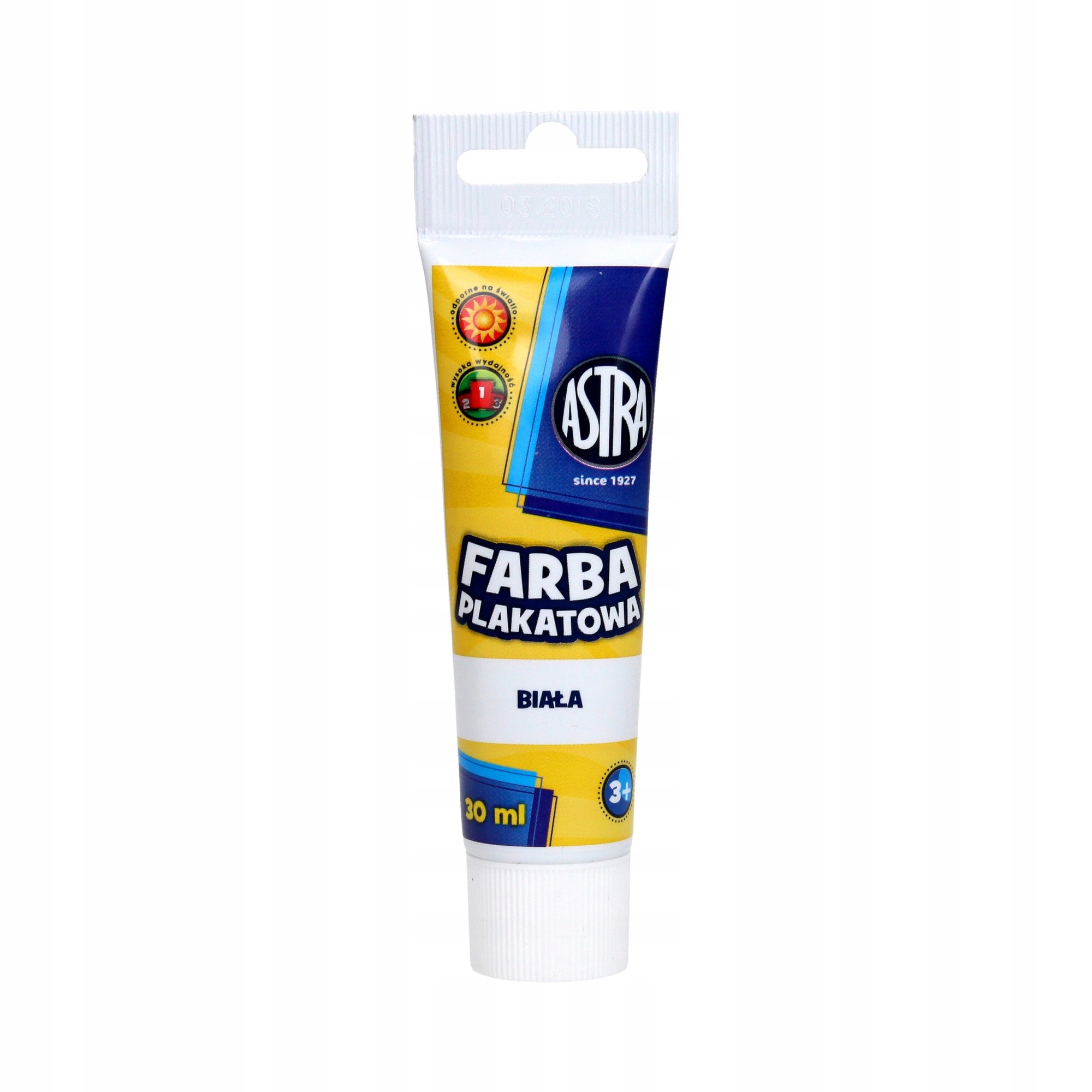 

Farby plakatowe tuba Biała 30ml Astra 83110904