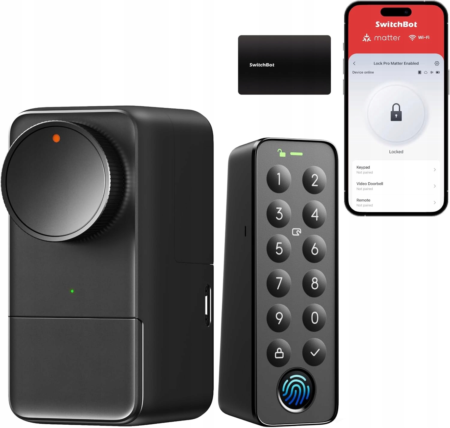 Zámok Smart Dvere WiFi Matter Keypad Odtlačok prsta SwitchBot