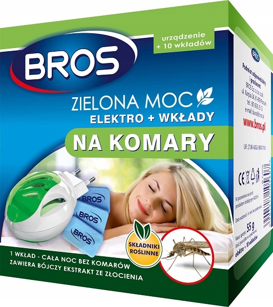 

Bros Zielona Moc Elektro 10 Wkładów Na Komary