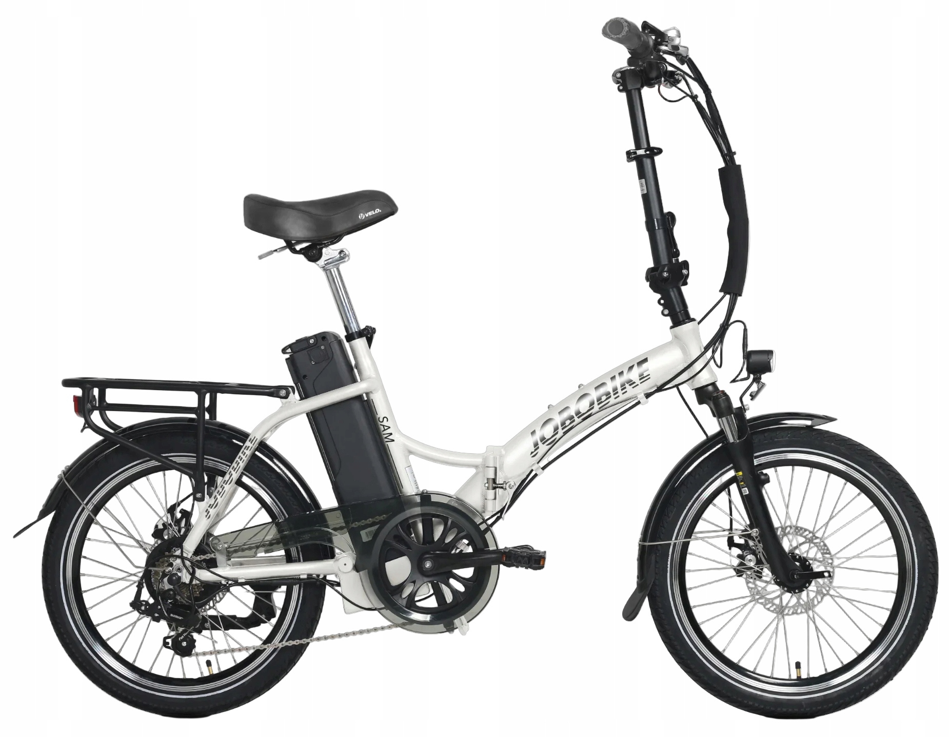 Rower elektryczny składany lekki dla seniorów i podróżników Jobobike Sam