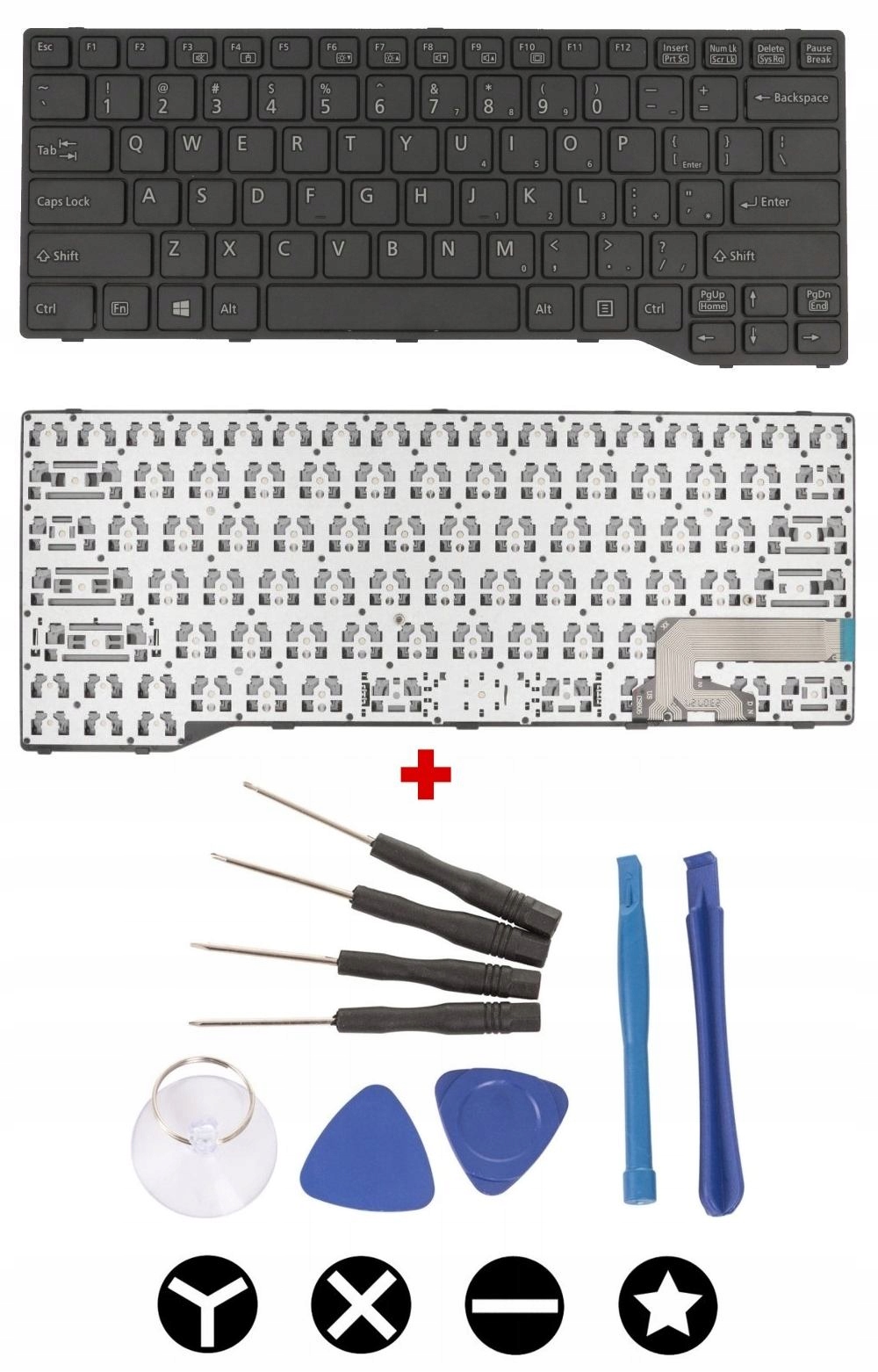Nová Klávesnice Pro Fujitsu Lifebook E743 E744 E746 T725 T726 U745 Qwerty