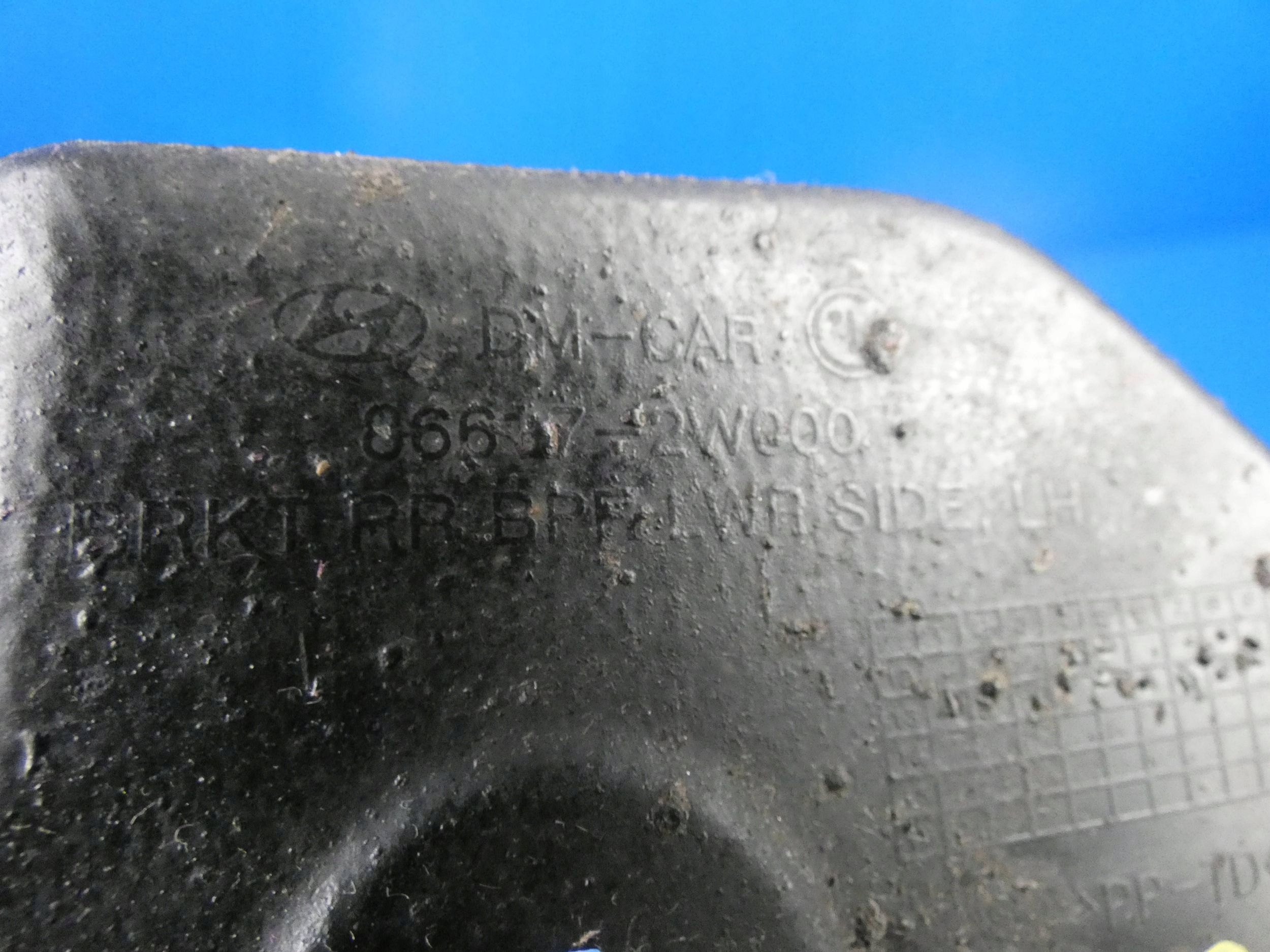 Hyundai Santa Fe III 2012- Support Support plaque Pare choc Gauche Arrière