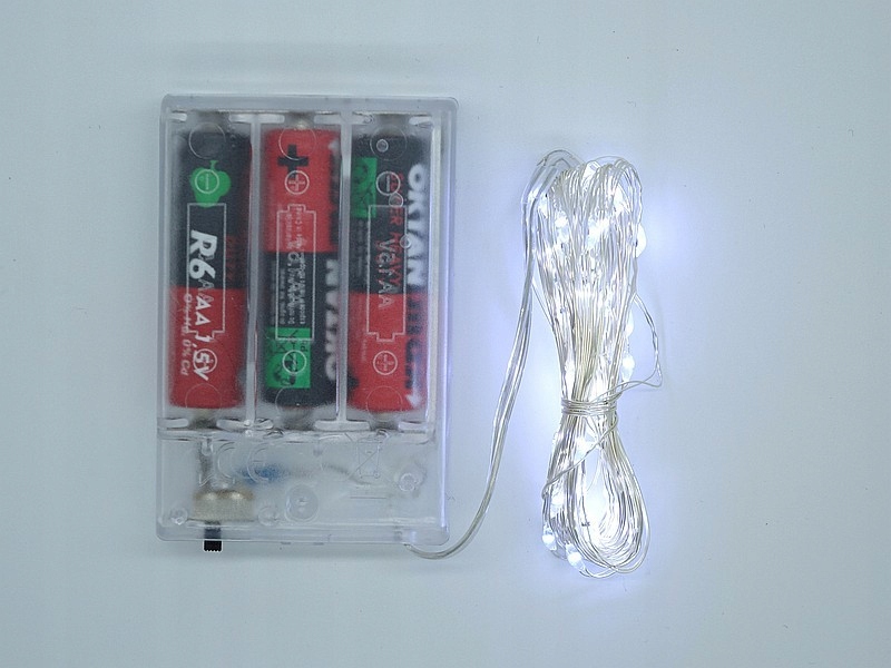 lampki na druciku 5m białe światło 50led — 4