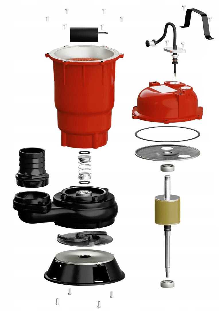 POMPA WODY CZYSTEJ SZAMBA BRUDNEJ ROZDRABNIACZEM ZATAPIALNA WĄŻ 30M MOCNA Maksymalna wydajność pompy 18000 l/h