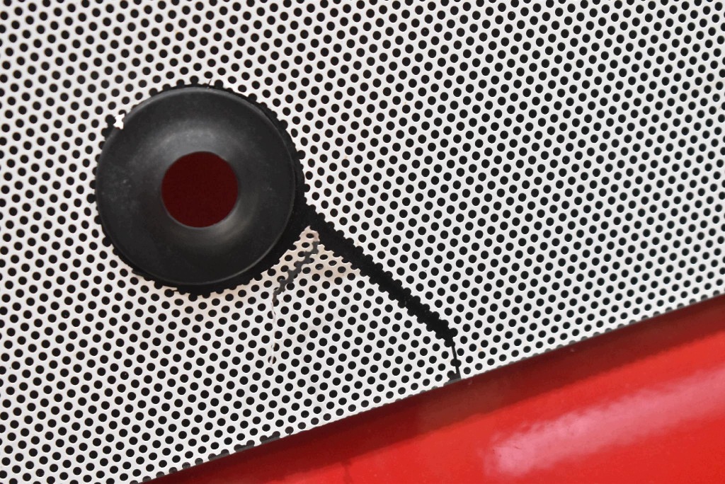 door rear. left SKRZYDLO red OPEL COMBO D 11-20