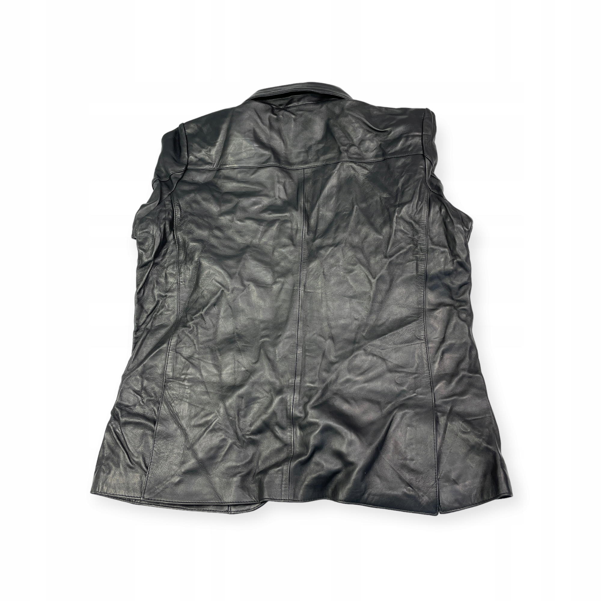 Černá kožená pánská bunda Real Leather XL