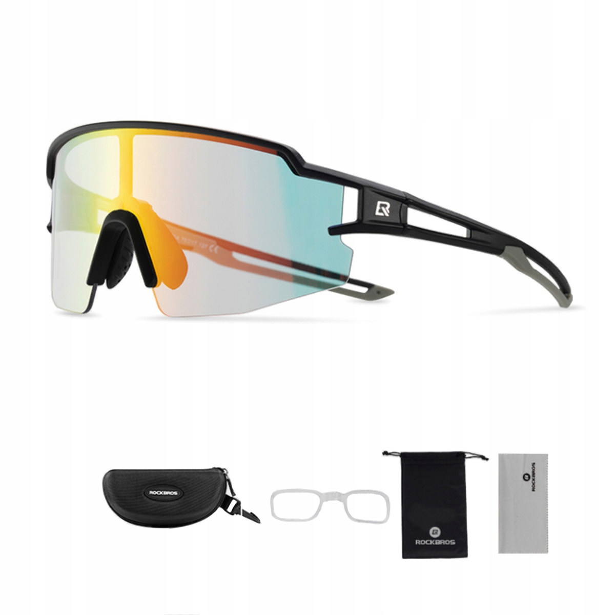 Cyklistické brýle Rockbros, fotochromatické na kolo, na běhání s Uv filtrem