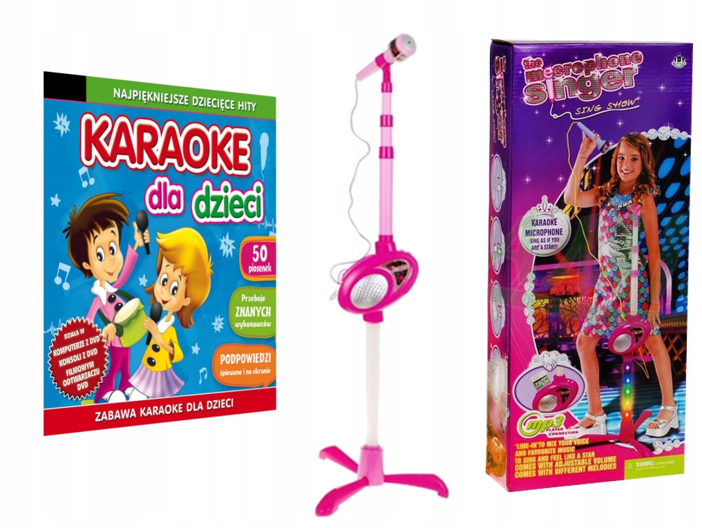 

Najpiękniejsze Karaoke dla Dzieci Mikrofon Led