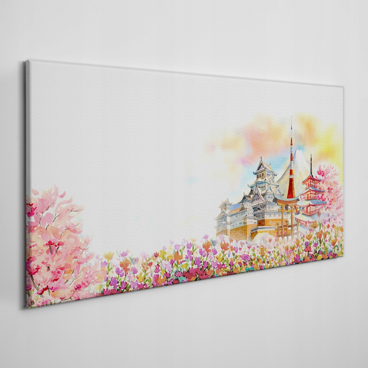 

Ścienny fotoobraz na płótnie Kwiaty zamek 120x60