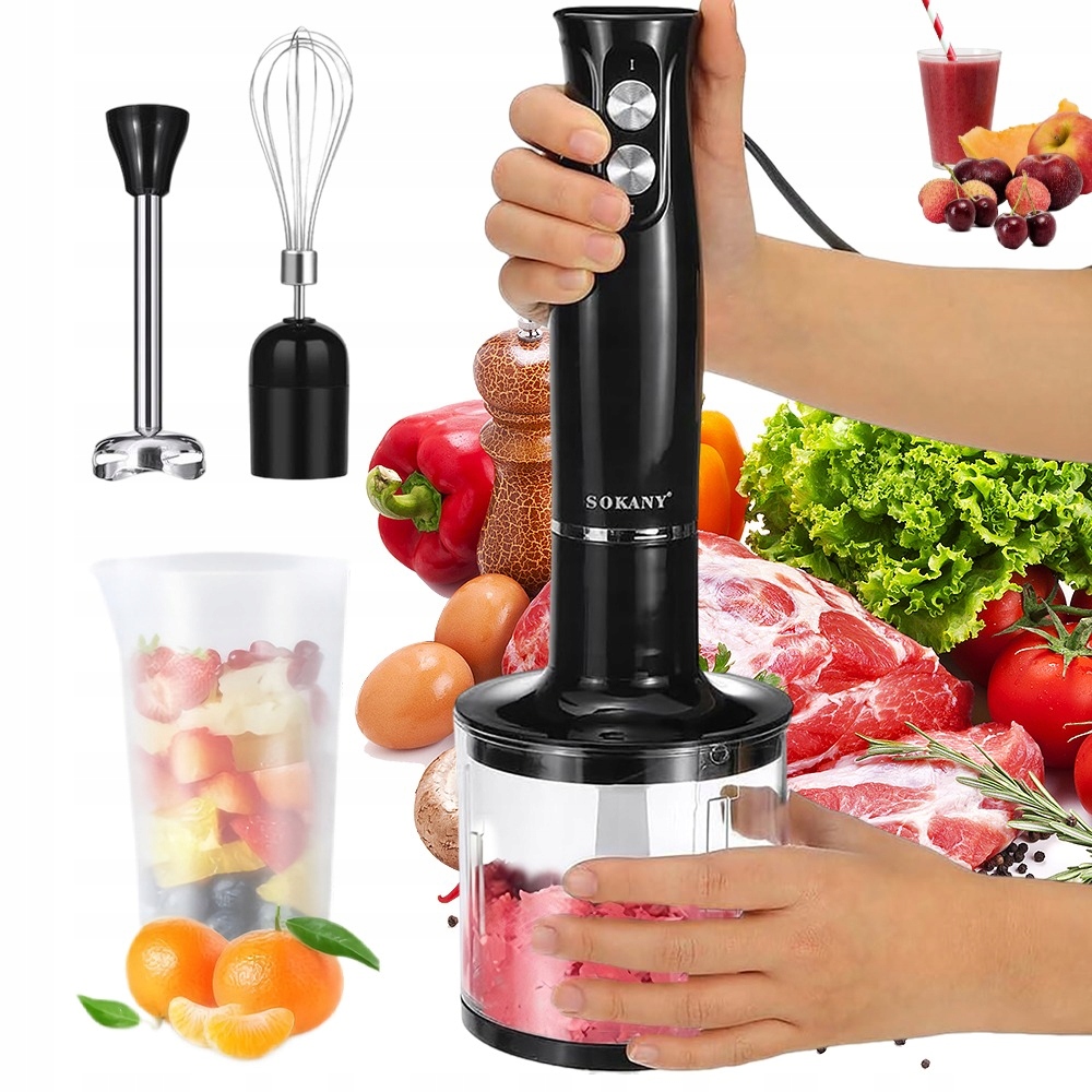 Sada Elektrického Mixéru, Sekáček Na Potraviny Se Snadno Čistí