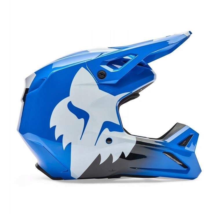 Motocyklová prilba Fox V1 Shield Blue modrá biela Darčeky